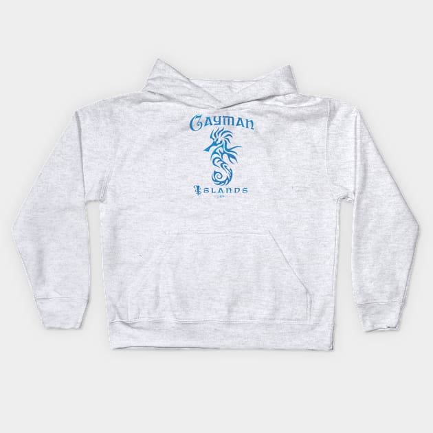 Cayman Islands Seahorse Kids Hoodie by jcombs